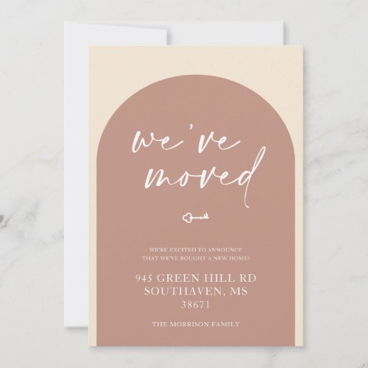 Wir haben die Ankündigung über Boho-Bewegung versc (Vorderseite)