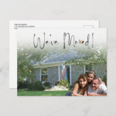 Wir haben die Ankündigung über das Verschieben neu Postkarte (Vorne/Hinten)