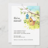 Wir haben die Ankündigung über den Umzug des Vogel (Vorderseite)