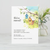 Wir haben die Ankündigung über den Umzug des Vogel (Stehend Vorderseite)