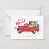 Wir haben die Ankündigung über den Umzug von Red T (Vorderseite)