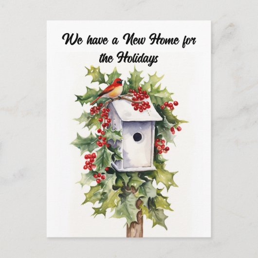 Wir haben die Ankündigung über den Zuhause Holiday (Vorderseite)