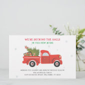 Wir haben die Ankündigung über Weihnachtsfeiertage (Stehend Vorderseite)