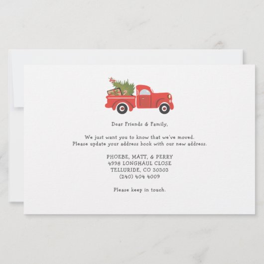 Wir haben die Ankündigung über Weihnachtsfeiertage (Rückseite)