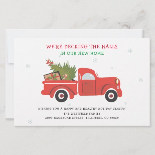 Wir haben die Ankündigung über Weihnachtsfeiertage (Vorderseite)