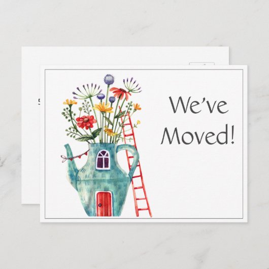 Wir haben die Ankündigung verschoben, die Postkart Postkarte (Vorne/Hinten)