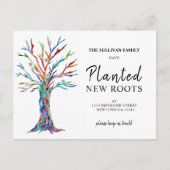 Wir haben die Ankündigung von Familienbaum-Postkar (Vorderseite)