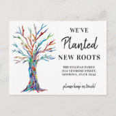 Wir haben die Ankündigung von Familienbaum-Postkar (Vorderseite)