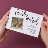 Wir haben die Ankündigung von Foto verschoben Post