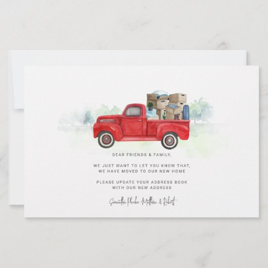 Wir haben die Ankündigung von Moving Zuhause versc (Rückseite)