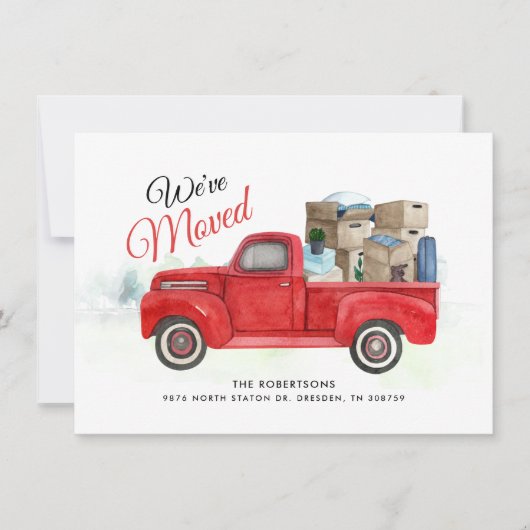 Wir haben die Ankündigung "Wasserfarben-Chic-Beweg (Vorderseite)