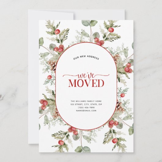 Wir haben die Ankündigung "Winter Pine Berry Movin (Vorderseite)