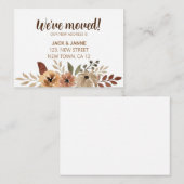 Wir haben die Ankündigungskarte Wasserfarbenflora Mitteilungskarte (Vorne/Hinten)