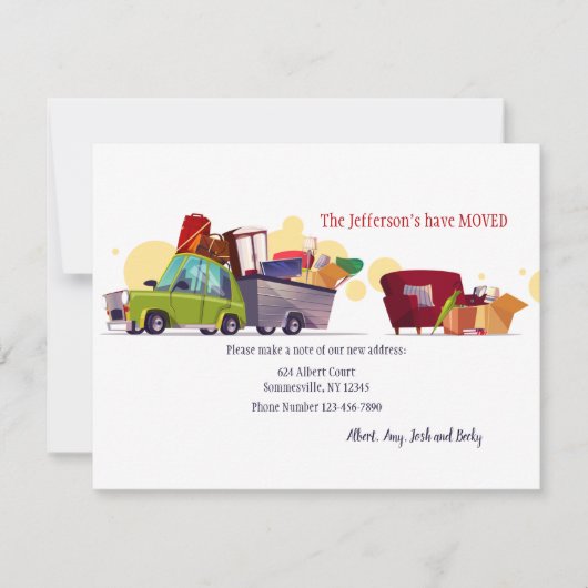 Wir haben die Announcement-Karte verschoben Ankündigung (Vorderseite)