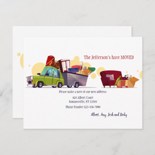 Wir haben die Announcement-Karte verschoben Ankündigung (Vorne/Hinten)