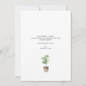 Wir haben die Aquarellfarben-Pflanze verschoben un (Rückseite)