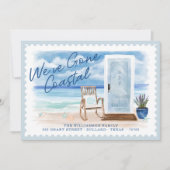 Wir haben die Aquarelltür am Küstenstrand verschob Ankündigung (Vorderseite)