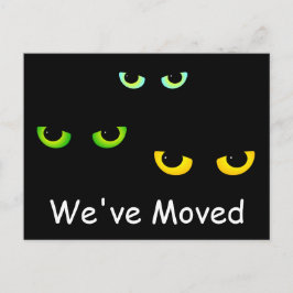 Wir haben die Augen von drei Katzen verschoben Ankündigungspostkarte