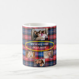 Wir haben die beste Mama in Karierten 4 Fotos Free Kaffeetasse