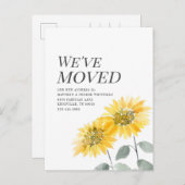 Wir haben die Bewegung moderner Wasserfarben-Sonne Ankündigungspostkarte (Vorne/Hinten)