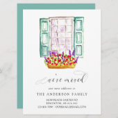 Wir haben die Blume "Wasserfarbenfenster" Niedlich Ankündigung (Vorne/Hinten)