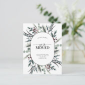 Wir haben die botanische Winterankündigung auf der Ankündigungspostkarte (Stehend Vorderseite)