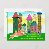 Wir haben die Classic City Apartments verschoben Ankündigungspostkarte (Vorne/Hinten)