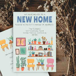 Wir haben die Cute Livingroom Card umgezogen Einladung