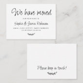 Wir haben die Einfache neue Zuhause Moving Insert  Visitenkarte (Vorne/Hinten)