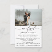 Wir haben die einladende Ankündigung vereitelt (Vorderseite)