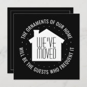 Wir haben die Einladung zu einer neuen Adresse ver (Vorne/Hinten)