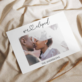 Wir haben die Elopement-Ankündigung mit QR-Code ve Ankündigung