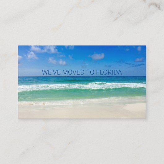 Wir haben die Familie Moved Beach Fotografy Visitenkarte (Vorderseite)