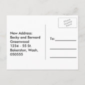 Wir haben die Funny Seagull Joke Postcard verschob Ankündigungspostkarte (Rückseite)