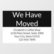 Wir haben die Geschäftsankündigung schwarz & weiß