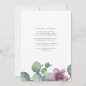 Wir haben die Grüne Eukalyptus Floral Moving beweg Ankündigung (Rückseite)