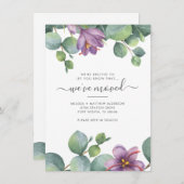 Wir haben die Grüne Eukalyptus Foliage bewegt Mitteilungskarte (Vorne/Hinten)