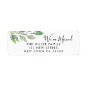 Wir haben die grüne Rücksendeadresse verschoben (Vorne)