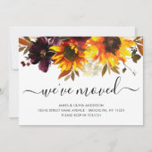 Wir haben die Herbstsonnenblume verschoben Neue Zu Ankündigung (Vorderseite)