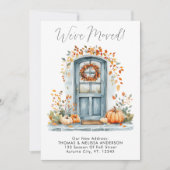 Wir haben die Herbsttür um neue Adresse verschoben Ankündigung (Vorderseite)