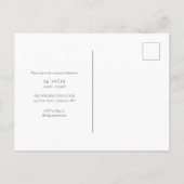 Wir haben die Hochzeit des Fotos der Weisen-Grünpf Ankündigungspostkarte (Rückseite)