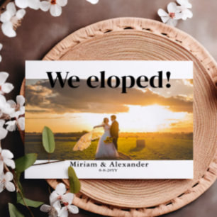 Wir haben die Hochzeitsankündigung Postkarte herau