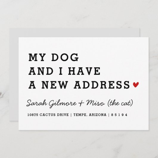 Wir haben die Karte verschoben | Mein Hund und ich (Vorne/Hinten)