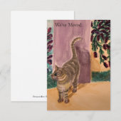 Wir haben die Katze verschoben RSVP Karte (Vorne/Hinten)