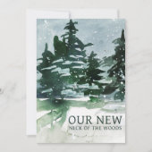 Wir haben die Kiefernwälder-Wasserfarbe verschoben Ankündigung (Vorderseite)