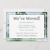 Wir haben die Kiefernwälder-Wasserfarbe verschoben Ankündigung (Rückseite)