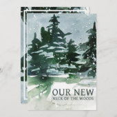 Wir haben die Kiefernwälder-Wasserfarbe verschoben Ankündigung (Vorne/Hinten)