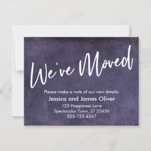 Wir haben die Lila Grunge-Ankündigung über Typogra Einladung