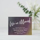 Wir haben die mehrfarbige Grunge Burst Grafikkarte Einladung (Stehend Vorderseite)