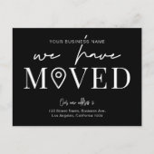 Wir haben die minimale Adressenänderung für Geschä Postkarte (Vorderseite)